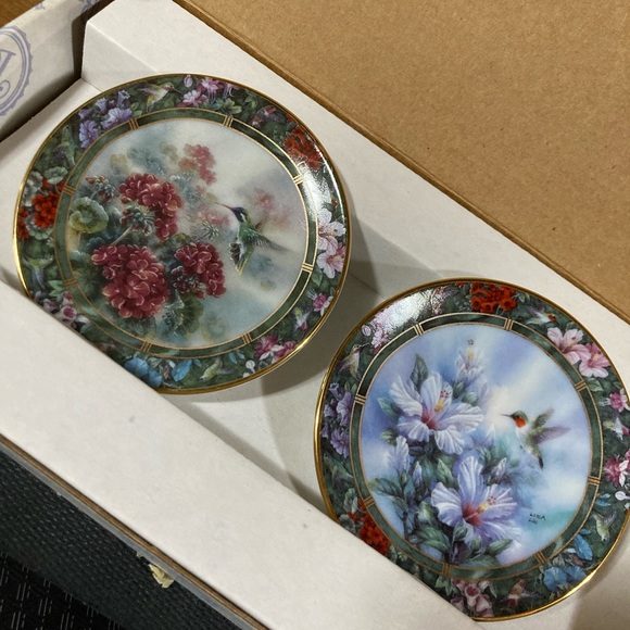 Lena Liu Hummingbird plates collection/6/1992/1993  Bradford exchange. - Picture 2 of 7